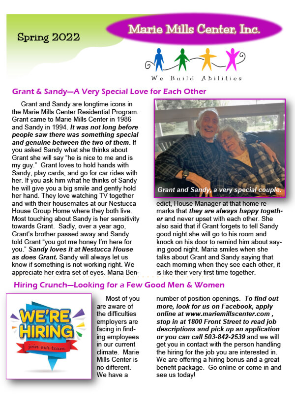 2022 Spring Newsletter