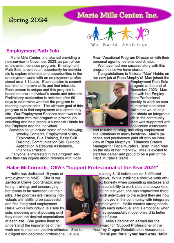 2024 Spring Newsletter